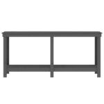 vidaXL Banc de travail Gris 180x50x80 cm Bois de pin massif