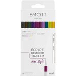 Feutre emott  set de 10 'calm-tone colors' uni-ball