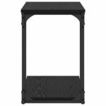 vidaXL Table d'appoint Chêne noir 50 x 35 x 52 cm Bois d'ingénierie