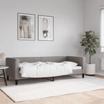 vidaXL Lit de repos taupe 80x200 cm tissu
