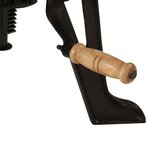 vidaXL Table d'appoint 60x(42-62) cm Bois massif d'acacia et fonte