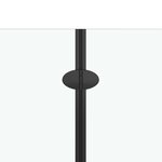 vidaXL Cabine de douche pliable 3 panneaux ESG 130x138 cm Noir