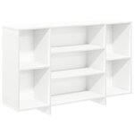 vidaXL Buffet blanc 120x30x75 cm bois d'ingénierie