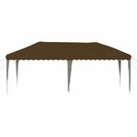 vidaXL Tente de fête pop-up 575 x 290 x 245 cm Taupe