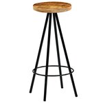 vidaXL Chaises de bar lot de 4 bois de manguier solide