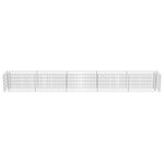 vidaXL Lit surélevé à gabion Acier galvanisé 450x50x50 cm