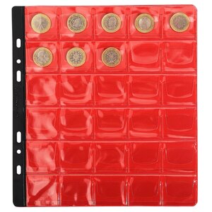 Sachet De 3 Recharges Numismatiques 30 Cases De Diamètre 30mm - 24 5x25 Cm - Cristal - Exacompta