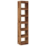 vidaXL Bibliothèque/Cloison de séparation vieux bois 40x30x198 cm