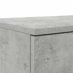 vidaXL Tiroirs de lit Gris béton 160x36 5x16 5 cm Bois d'ingénierie