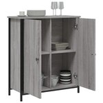vidaXL Buffet sonoma gris 70x30x80 cm bois d'ingénierie