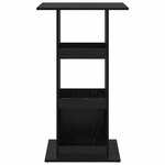 vidaXL Table de bar Chêne noir 60 x 60 x 100 cm Bois d'ingénierie