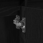 vidaXL Cabinet Sous Évier Chêne noir 91 x 35 x 60 cm Bois d'ingénierie