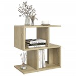 vidaXL Table de chevet chêne sonoma 50x30x51 5 cm bois d'ingénierie