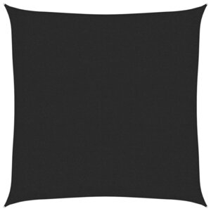 vidaXL Voile d'ombrage 160 g/m² Noir 2x2 m PEHD