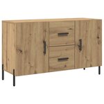 vidaXL Buffet chêne artisanal 100x36x60 cm bois d'ingénierie