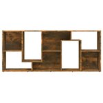 vidaXL Bibliothèque Chêne fumé 67x24x161 cm Bois d'ingénierie