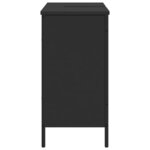 vidaXL Armoire lavabo de salle de bain noir 80x30x60 cm