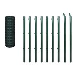 vidaXL Clôture euro Acier 10x0 8 m Vert