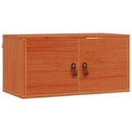 vidaXL Meuble mural avec étagère 2 Pièces Cire marron 60 x 30 x 30 cm