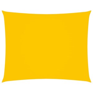 vidaXL Voile de parasol tissu oxford rectangulaire 3x4 m jaune