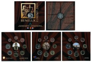Coffret série euro BU Benelux 2009 (Cour de Justice)