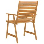 vidaXL Ensemble à manger de jardin 9 Pièces Bois d'acacia solide