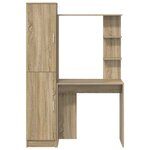 vidaXL Bureau 2 Pièces Chêne Sonoma