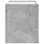 vidaXL Table de chevet murale gris béton 45x30x35 cm