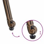 vidaXL Chaise de jardin 2 Pièces Bronze 55 x 56 5 x 91cm Aluminium