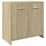 vidaXL Ensemble de meubles de salle de bain 4 Pièces chêne sonoma