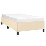 vidaXL Cadre de lit sans matelas crème 90x190 cm tissu