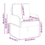vidaXL Canapés avec coussin 55cm Bordeaux Contreplaqué