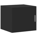 vidaXL Armoire de rangement mince noir 45x42 5x225cm bois d'ingénierie