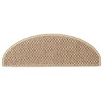 vidaXL Tapis d'escalier autocollants 30 Pièces 65x21x4 cm sable