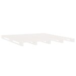 vidaXL Cadre de lit sans matelas blanc 135x190 cm bois de pin massif