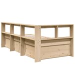 vidaXL Lit bibliothèque sans matelas 75x190 cm bois de pin massif