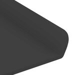 vidaXL Étagère Murale avec étagère 2 Pièces Noir 60 x 8 5 x 2 5 cm