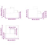 vidaXL Pot en plastique Blanc Plastique Moyen Incrustations décoratives