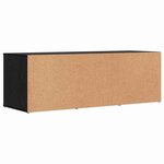 vidaXL Banc à chaussures Chêne noir 102 x 35 x 35 cm Bois d'ingénierie