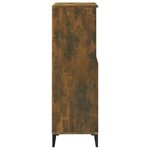 vidaXL Buffet haut Chêne fumé 60x36x110 cm Bois d'ingénierie