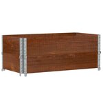 vidaXL Jardinière marron 100x50 cm bois massif de pin