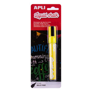 Marqueur Craie Jaune chalk Pointe ronde