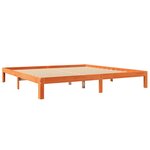 vidaXL Lit bibliothèque sans matelas cire marron 180x200 cm pin massif