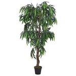 vidaXL Manguier artificiel 1050 feuilles 200 cm vert