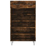 vidaXL Armoire à chaussures chêne fumé 60x35x105 cm bois d'ingénierie