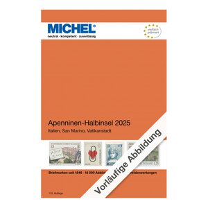 Catalogue de cotation Michel timbres de la péninsule italienne 2025.