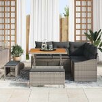 vidaXL Ensemble de canapé de jardin 8 Pièces Gris 100 x 100 x 71 cm