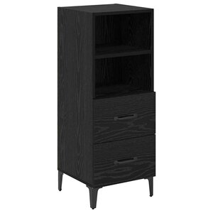 vidaXL Buffet Chêne noir 34 x 34 5 x 90 cm Bois d'ingénierie