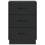 vidaXL Cabinet de chevet Noir 43 x 41 x 63 5 cm Bois d'ingénierie