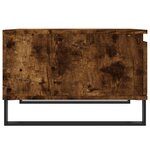 vidaXL Table basse chêne fumé 55x55x36 5 cm bois d'ingénierie
